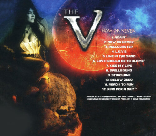 Back CD cover of Now or Never by The V Veronica Freeman.